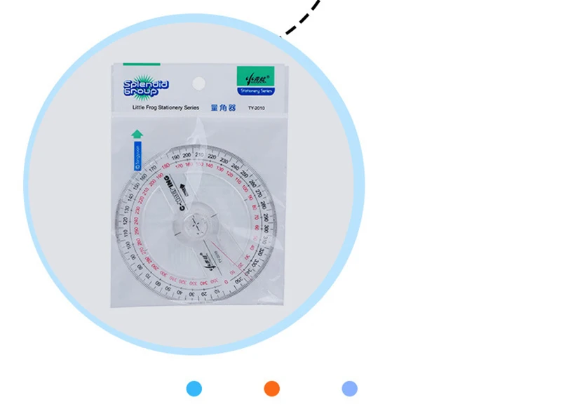 Новые Портативный диаметр 10 см пластик 360 градусов указатель линейка транспортира Угол Finder кулисой для школы офисные принадлежности
