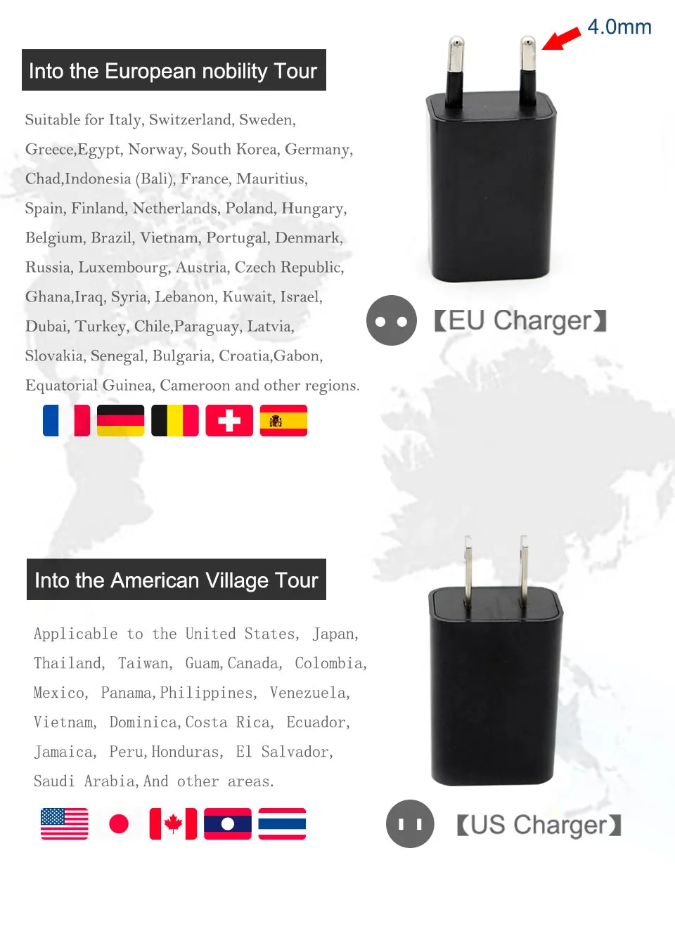 1PC EU US USB Wall Phone Charger Plug Micro USB Power Adapter 5V1A AC 100V-240V Black 1 usb Multifunction Adaptor Charging (6)