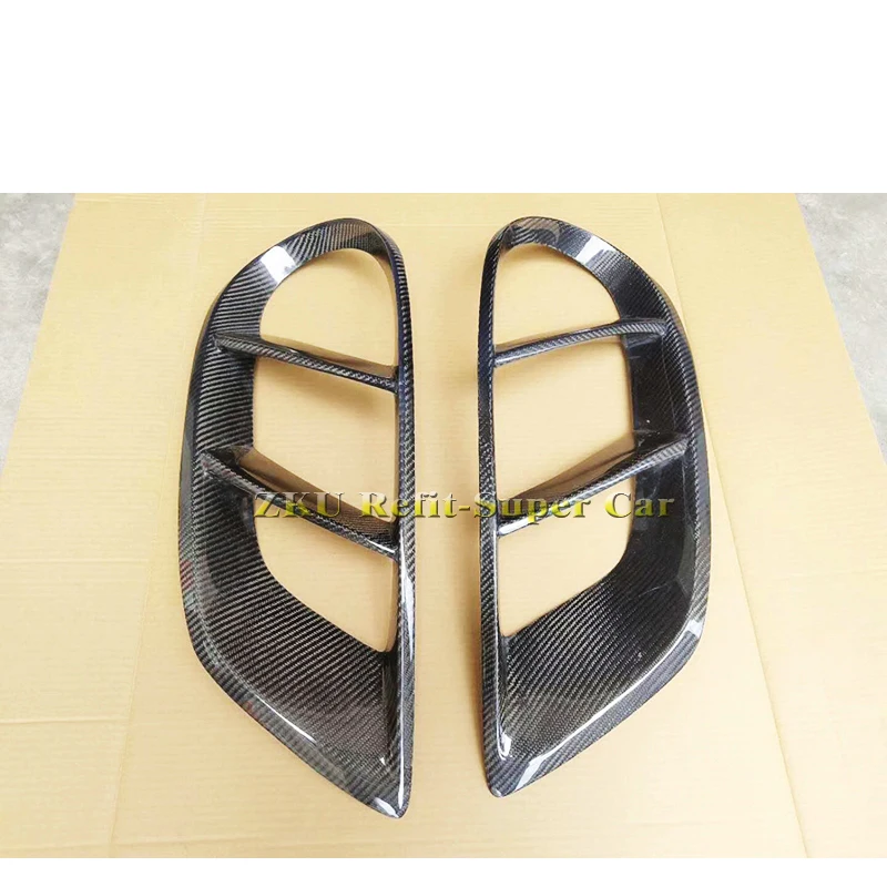 Real carbon fiber side Vents Air Intake B RABUS style Front Side Air