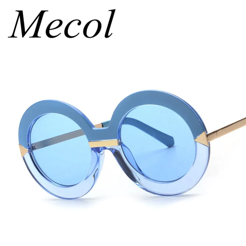 2016 Big Round Sunglasses Women Luxury Arrows SKY BLUE Sunglasses Brand