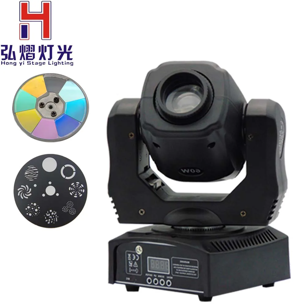 

(1 pieces/lot) 2016 NEW moving head led spot led 60W mini moving gobo for dj light