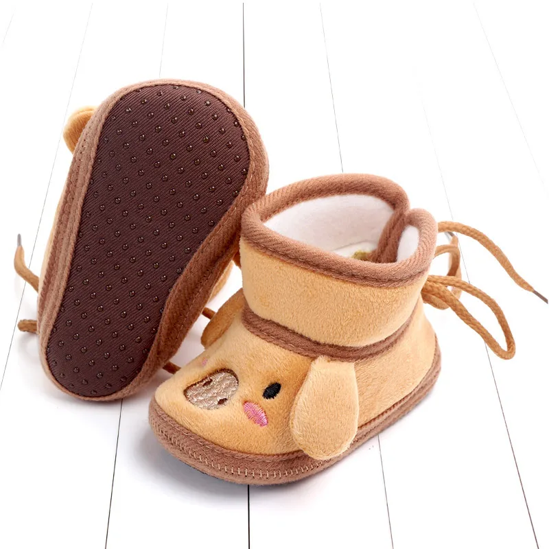 Indoor First Walkers Baby Shoes Cotton Anti-slip Booties Winter Wammer Baby Girl Boy Shoes Newborn Slippers Footwear Booties (12)