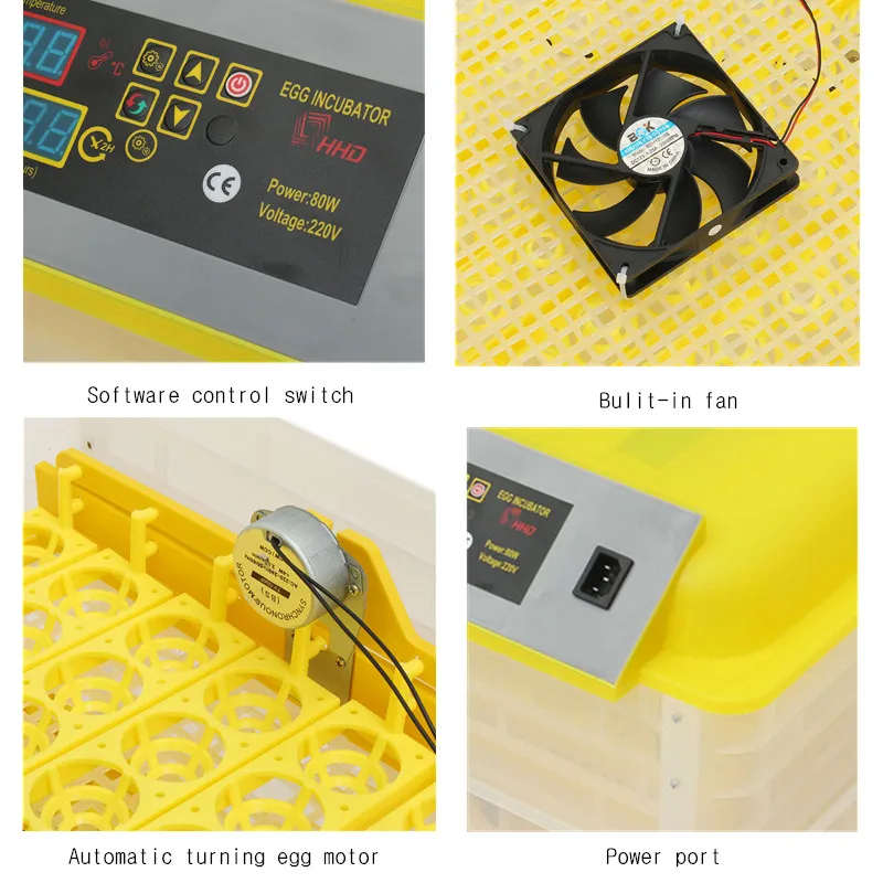 100 Вт 112 яиц электронный цифровой инкубатор Хэтчер двухслойный автоматический инкубационный инкубатор для курицы/утки/голубя 110 В/220 В