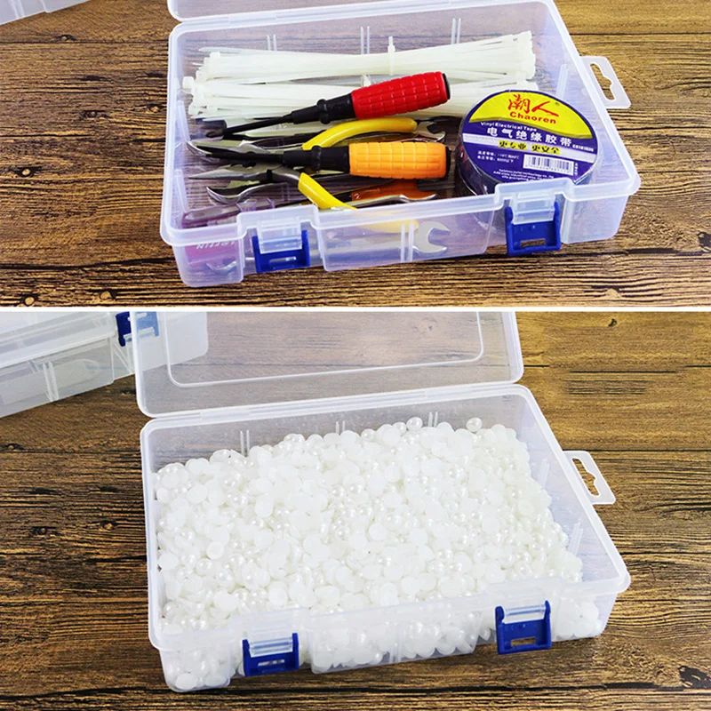 M 23cm 플라스틱 빈 보관함, 도구, 다이아몬드, 낚시 장비, 나사, 메이크업 브러시, 데스크 오거나이저 홀더