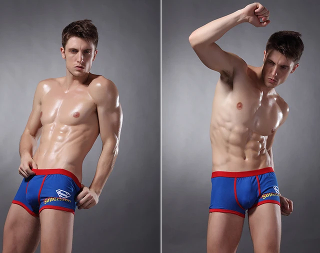 Free Shipping Superman Men's Boxer Shorts male Underwear Boy Retro Hipster Vintage Cool