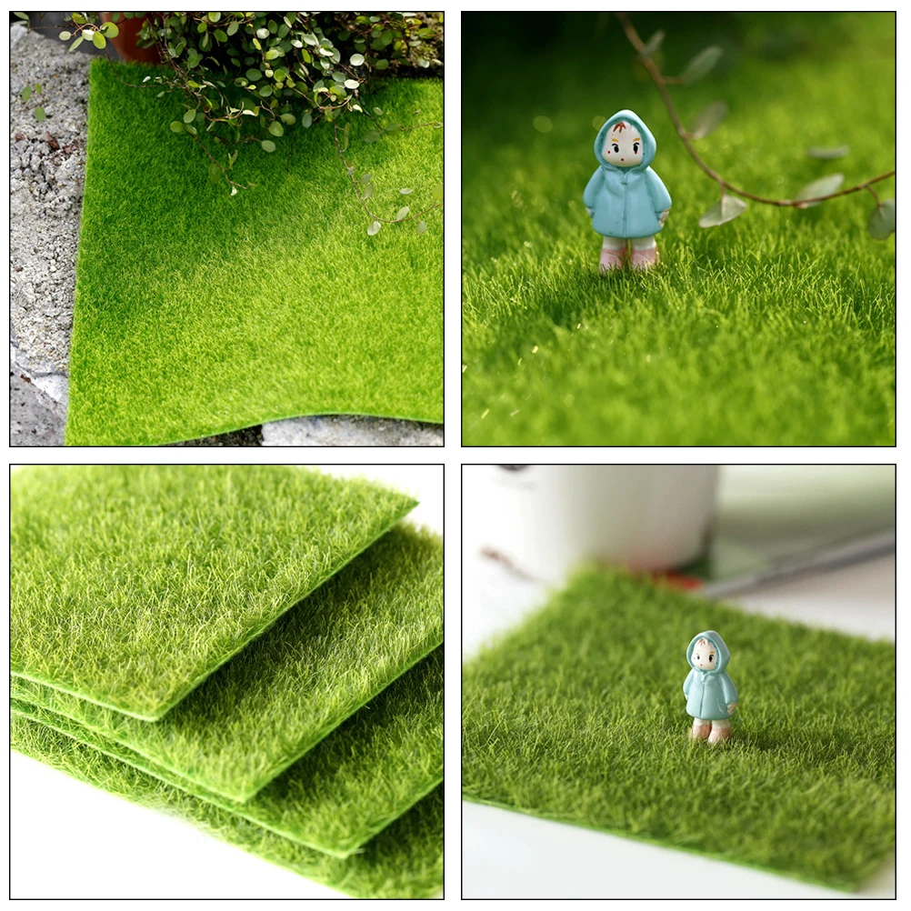 4 шт. искусственная трава для сада миниатюрный орнамент сад DIY коврик с искусственной травой фермерский дом украшения дома аксессуары