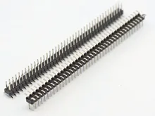 2PCS Gold Plated Pitch 2.54mm 2×40 Pin 80 Pin Double Row SMT SMD Male Pin Header Strip Connector