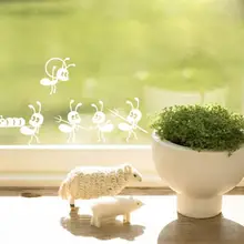 2017 Hot Cute Small Ants Stickers Children Cartoon Wall Decal Stickers Mirror Window Stickers Baby Room