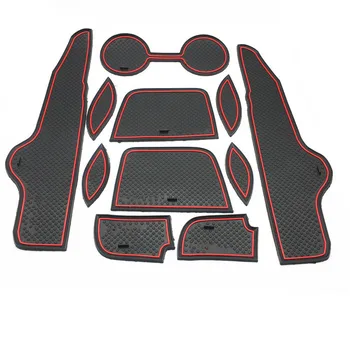 

for Toyota Corolla 2007 2008 2009 2010 2011 2012 2013 Non-Slip Rubber Cup Holder Sticker Gate Slot Pad Door Groove Mat Styling