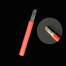 100 pcs r19 Bevel Pin for Manual Microblading Pen Permanent Makeup Fog Needles 3D Eyebrow Red Round 19 Eyebrow Tattoo Microblade Tattoo 100 pcs r19 Bevel Pin for Manual Microblading Pen Permanent Makeup Fog Needles 3D Eyebrow Red Round 19 Eyebrow Tattoo Microblade Tattoo
