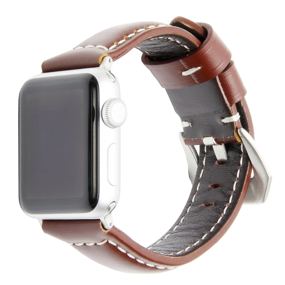 Для мужчин подарок пояса из натуральной кожи ремешок для apple watch 4 3 2 кожаный ремешок Замена для apple iwatch 44 мм 42 40mm38mm