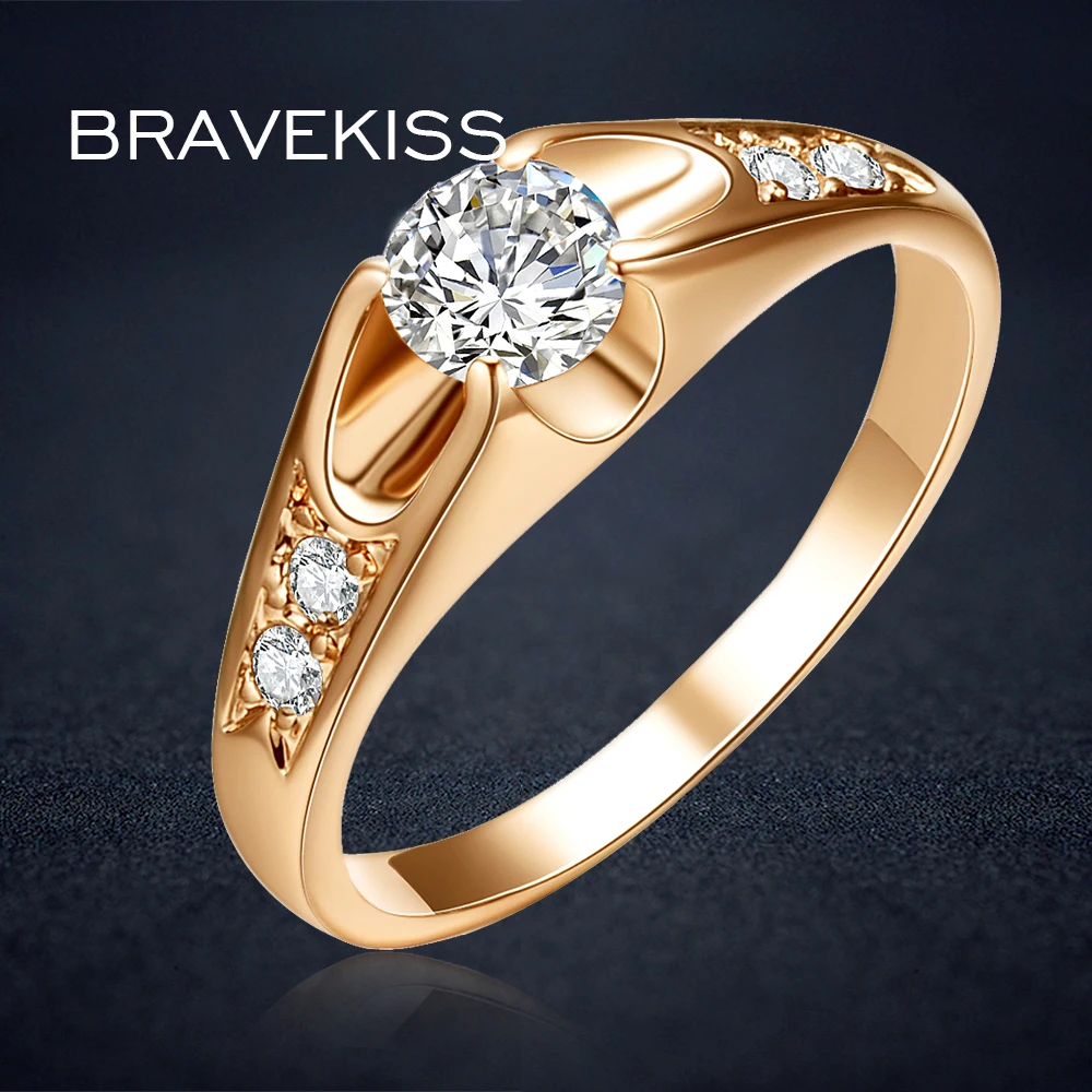 Женские винтажные обручальные кольца BRAVEKISS с камнями bague mujer moda ювелирные изделия
