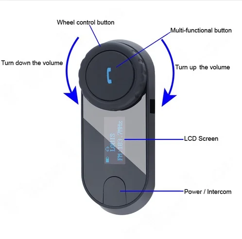 Экстра клип! FM+ ЖК-дисплей Экран! 2 шт. TCOM-SC BT переговорные 800 м HiFi BT мотоцикл шлем bluetooth гарнитура