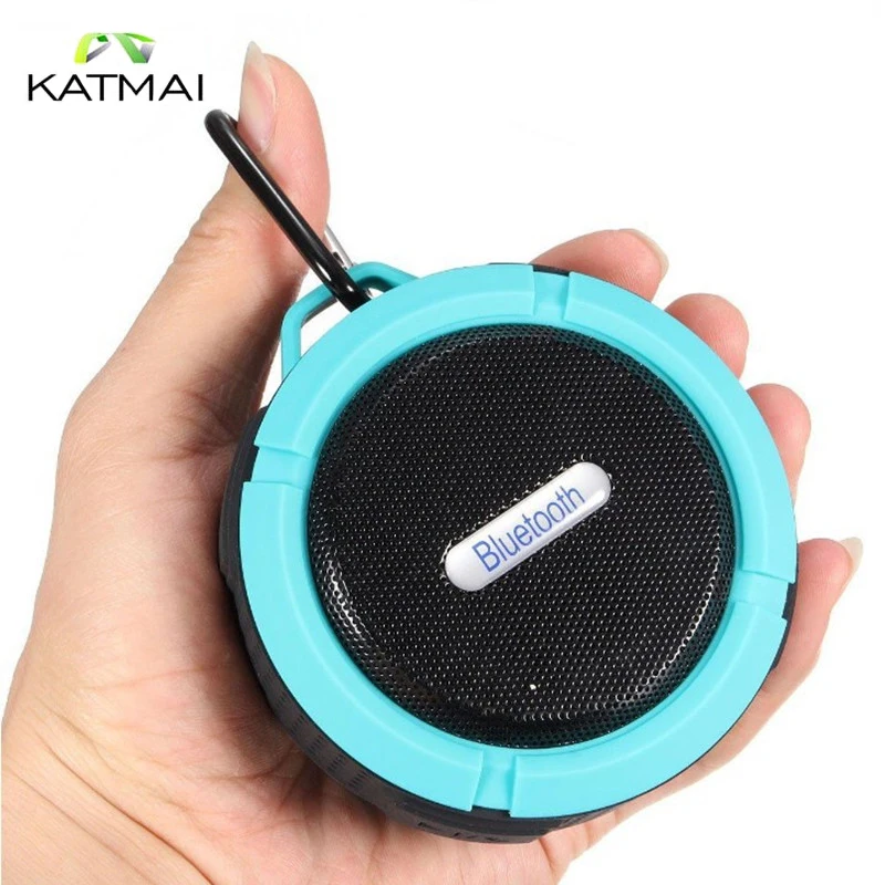  KATMAI Portable Mini Bluetooth Speakers Outdoor Wireless Handfree Speaker Waterpoof Stereo HIFI MP3 Radio Player Support TF Card 