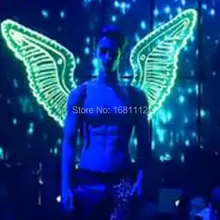 Светодиодный свет крылья/световые перья/крылья ангела/одежда со светодиодами