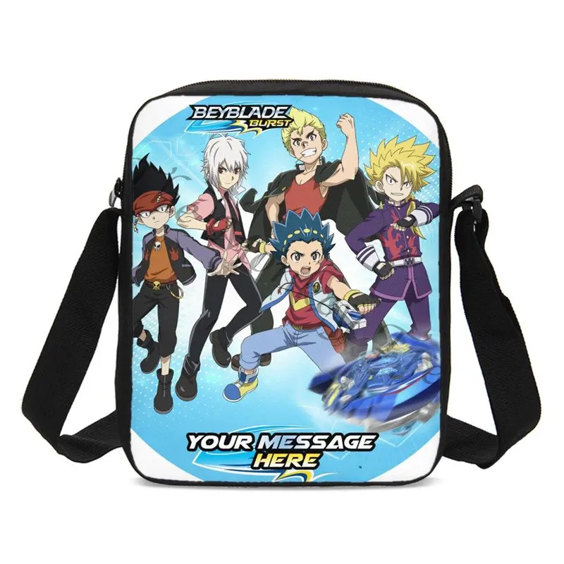 Сумки через плечо для детей девочек и мальчиков аниме мультфильм Beyblade Burst 3D принт