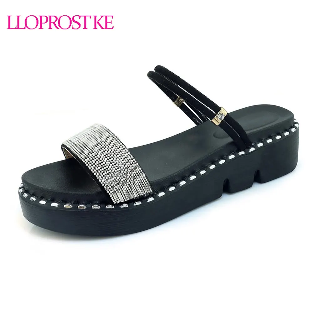 LLOPROST KE Platform Heel Sandals Women 2018 Summer Comfortable Med