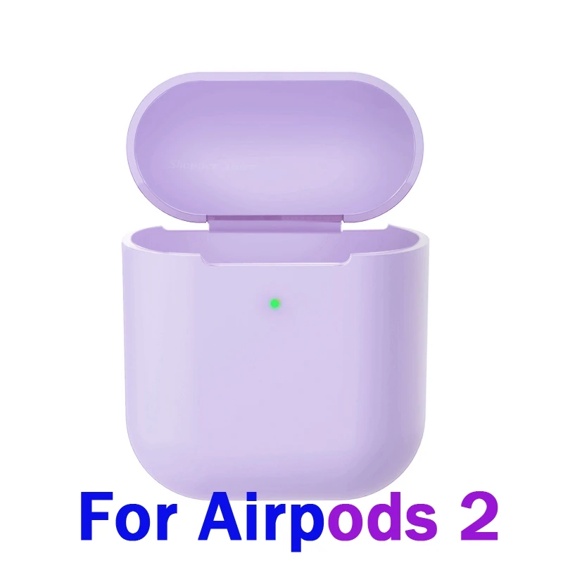 Беспроводной чехол для наушников с Bluetooth для Apple Airpods 2, беспроводное зарядное устройство, мягкий силиконовый чехол для Airpods, защитный чехол - Цвет: 08