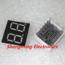 10 шт. 0,36 дюйма 2 цифровой красный светодиод дисплей 7 сегментный общий анод