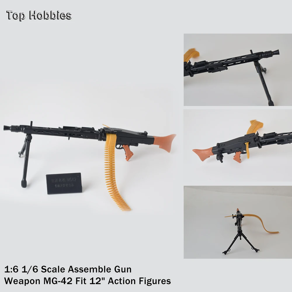 

1:6 Scale Toy Gun Weapons DRAGON WWII German MG42 Machine Gun Model Cosplay Guns Gift Collection Fit 12" Action Figure