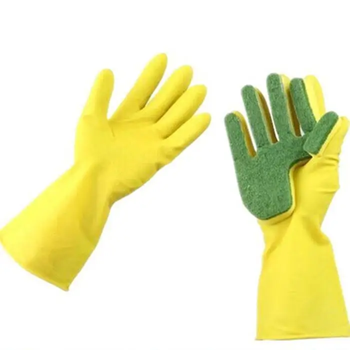 Кухонные креативные моющие чистящие подушечки чистящие бытовые перчатки для инструментов домашняя желтая Чистка