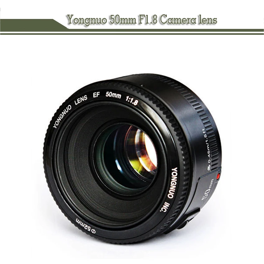 50 мм YN50MM F1.8 Большая диафрагма Автофокус Объектив EF AF/MF для Canon EOS 600D 550D 70D 700D 750D 1100D