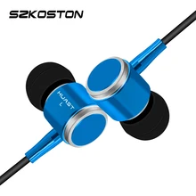KST Wired Small Earphone With Metal Earbuds + 1.2m Long Earphones Wire 3D Stereo Sound For All Phones xiaomi iphone Samsung PC
