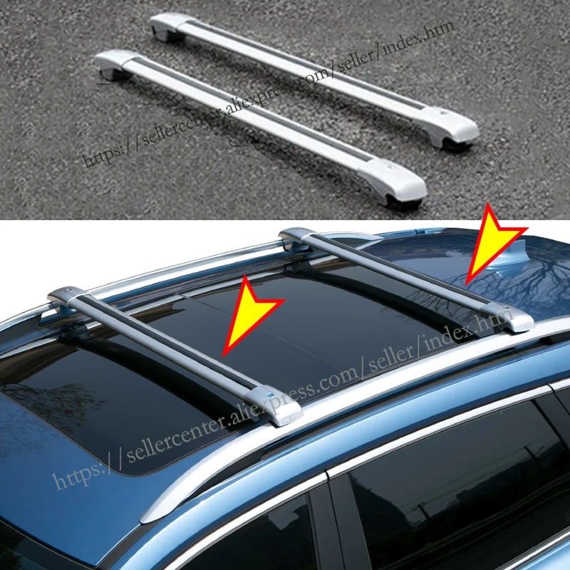 

2Pcs For SKODA kodiaq 2017-2019 SUV Roof bars Aluminum Alloy Side Bars Cross Rails Roof Rack Luggage Carrier
