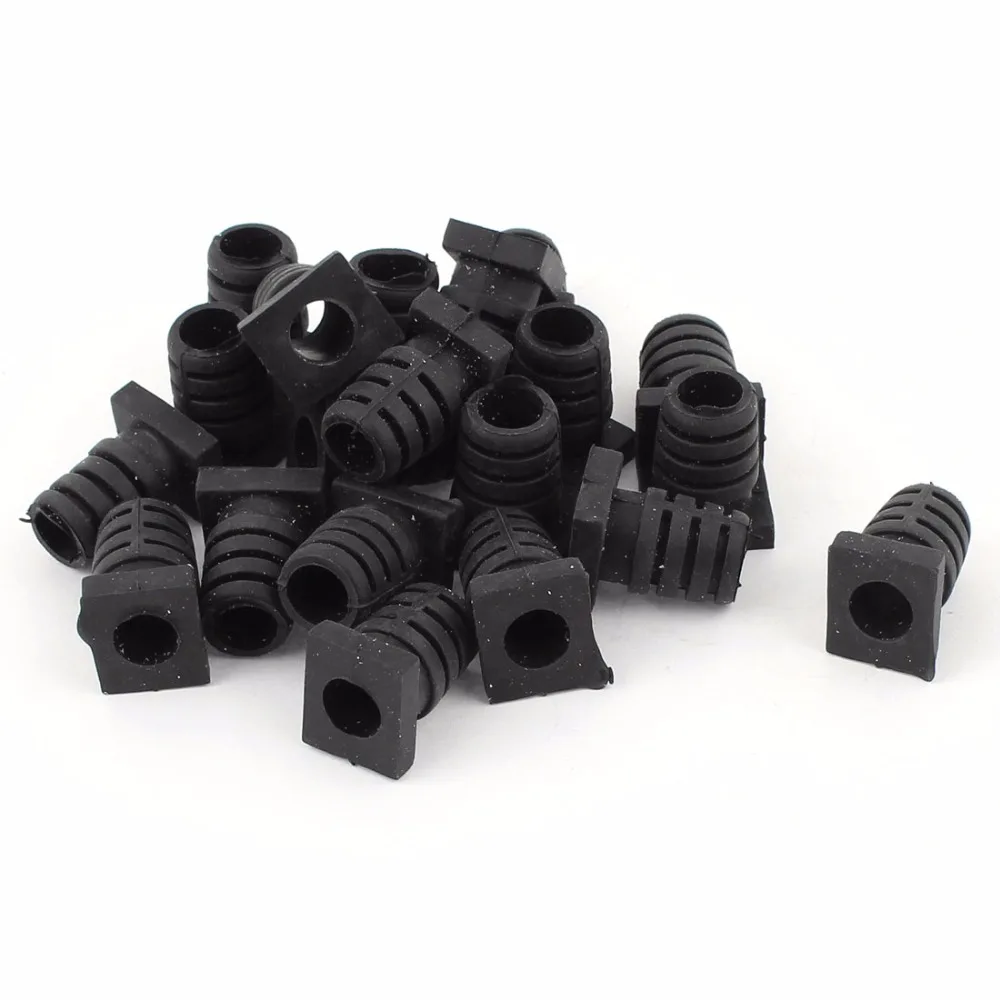 

UXCELL 20pcs Rubber Strain Relief Cord Boot Cable Sleeve Hose Protector for Power Tool 19x10x7mm High Quantity