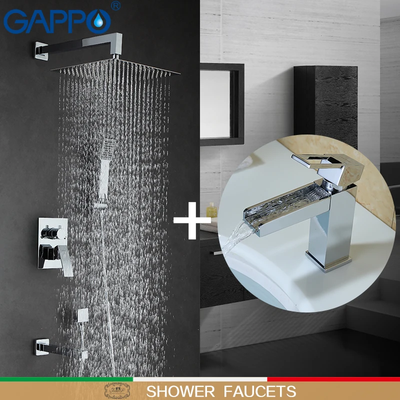 

GAPPO Shower Faucets shower mixer bathtub faucet waterfall basin mixer water sink tap torneira do chuveiro
