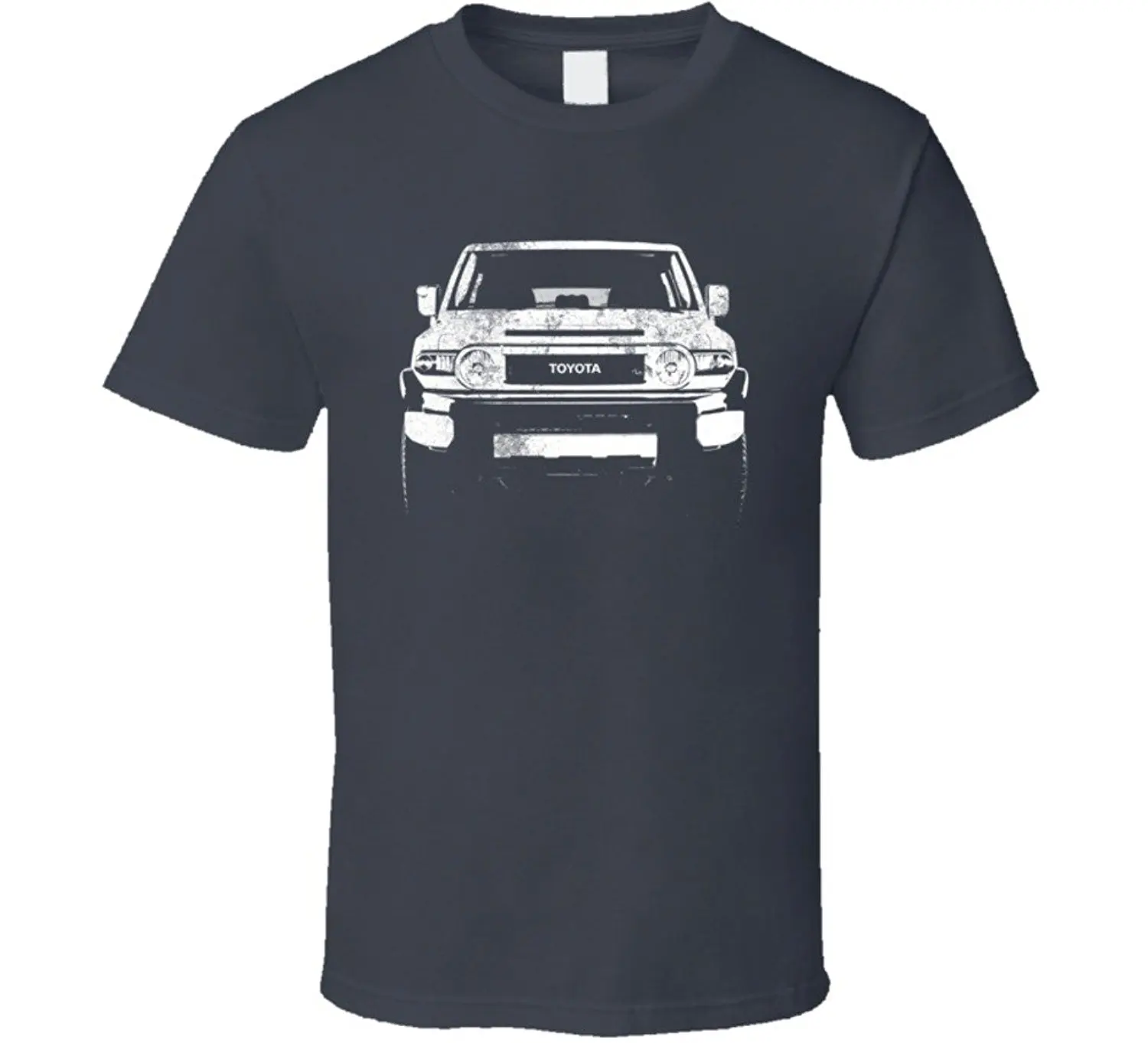 Короткий рукав прохладный Повседневное 2010 FJ land Cruiser гриль вид потертые темно Цвет