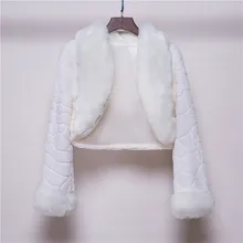 Новые Зимние Свадебные Мех животных обертывания свадебное болеро Дешевые Свадебные шаль Накидки плюс Размеры Болеро Искусственный мех платки свадебное Jakects