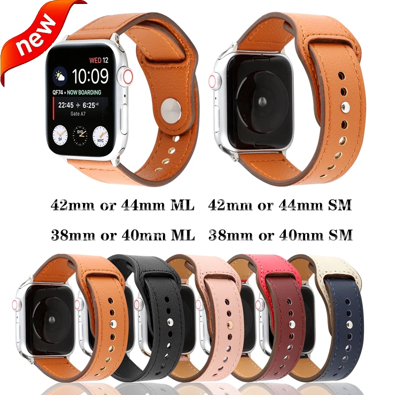 Ботинки из натуральной кожи ремешок для наручных часов apple watch версии 4 44/40 мм