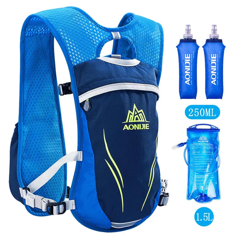 AONIJIE 5.5L Running водоотталкивающий для марафонов нейлон сумки для активного отдыха и бега Пеший Туризм рюкзак жилет для марафона, велоспорта