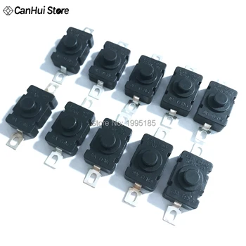 

10PCS/LOT 18*12MM KAN Flashlight Switch 1.5A 250VAC Self Locking Patch Type Push Button Switch 2P-ON-OFF Small Switches KAN-28