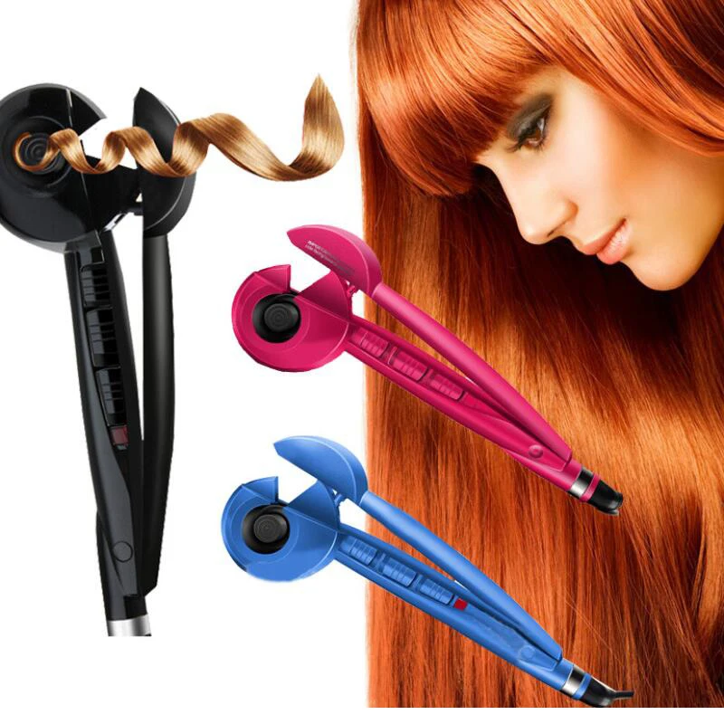 

New Makeup Women Pro Perfect Curl Iron Stylist Tools Black Red Hair Curling Machine Hairdressing Tools 110V - 240V US/UK/EU Plug
