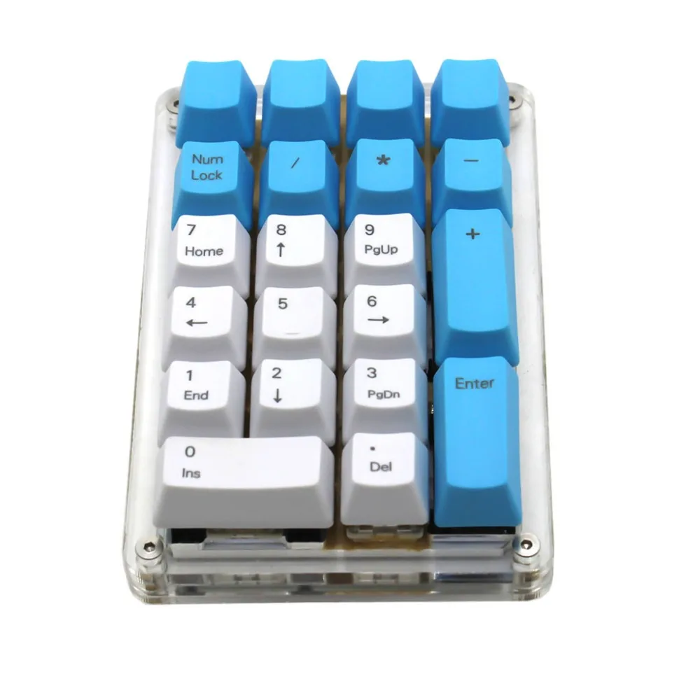 YMDK пустой боковой печатью топ-печатный 21 ключ Numpad толстый PBT OEM профиль Keycap для MX переключатели Numpad(только KEYCAP