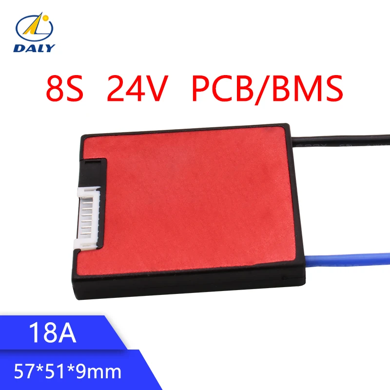 

Daly waterproof 8s 24v 29.6v 18A BMS lithium lipo lifepo4 bms for electric scooter use for lithium battery