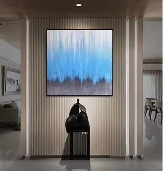 

Abstract Paintings art blue Canvas Art Wall Pictures Posters For Living Room Morden Home Decoration