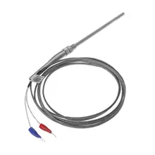 K Тип термопары 2 м кабель M8 резьба датчик температуры зонд 50 мм/100 мм/200 мм