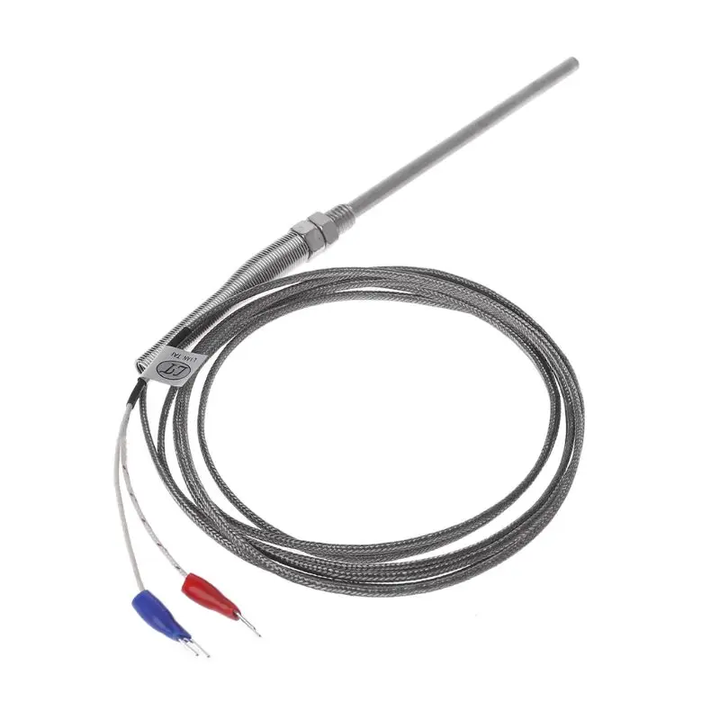 

K type Thermocouple 2m Cable M8 Thread Temperature Sensor Probe 50mm/100mm/200mm