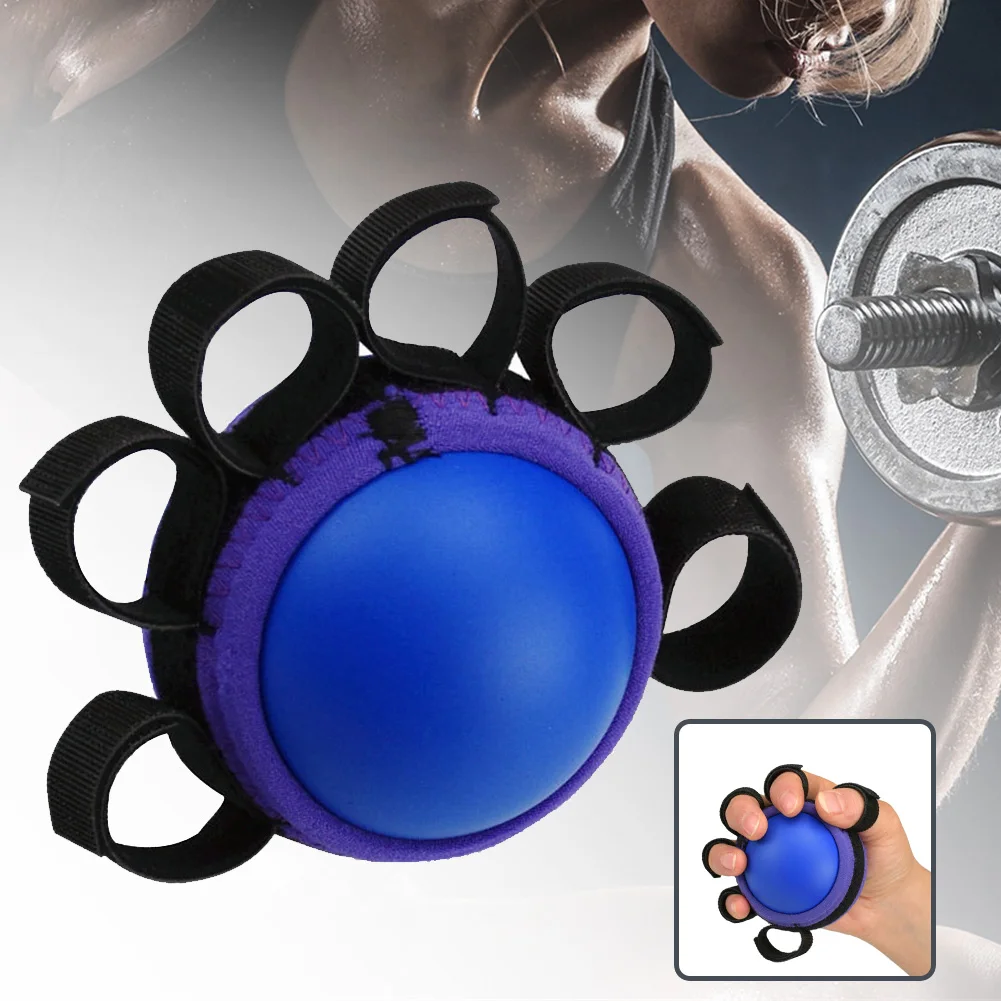 Muscle Power Ball Finger Gripping Equipment Rubber Rehabilitation Exercise Practice Training Fitness Hand Grip | Спорт и развлечения