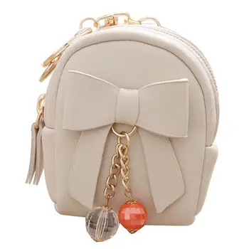 

New Women Mini Shape Coin Bag Wallet Hand Pouch Purse Key Holder(white)