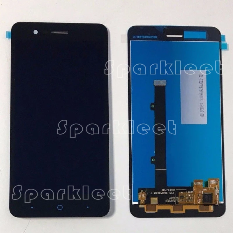 Полный ЖК дисплей + фото детали для ZTE Blade A510 BA510 BA510C черный|touch screen digitizer|display lcd touch