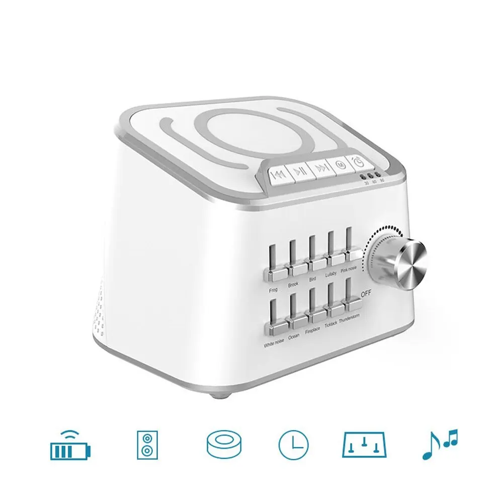 

10 Natural Sounds Sleep Enhancer Wireless Sound Speaker Sleep Machine 3 Kinds Time Baby Comfort Machine Sleep Quality Enhancer
