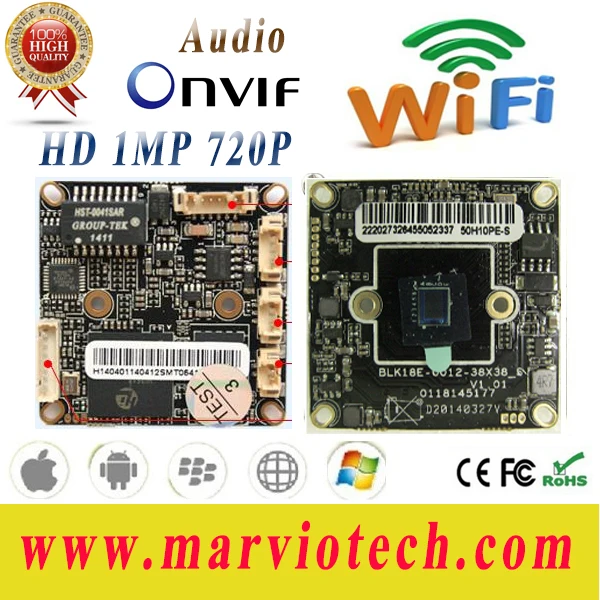 imágenes para 1MP HD 720 P wifi Cámara de Red IP CCTV Junta Módulo inalámbrico secrutity placa base con interfaz de Audio, Onvif imágenes para 1MP HD 720 P wifi Cámara de Red IP CCTV Junta Módulo inalámbrico secrutity placa base con interfaz de Audio, Onvif