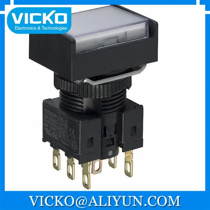 

[VK] A16L-JWM-24D-1 SWITCH PUSHBUTTON SPDT 5A 125V SWITCH