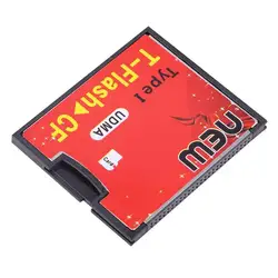 10 шт. красный и черный 4,3x3,5x0,4 см оснащен пуш-гнездо толчок T-Flash до CF type1 памяти Compact Flash карты адаптера 64 ГБ