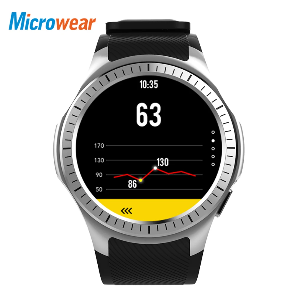 Microwear L1 Smart watch Phone Bluetooth GPS 2G WIFI Heart Rate Measurement Pedometer Sleep Monitor Sport Smartwatch Android IOS