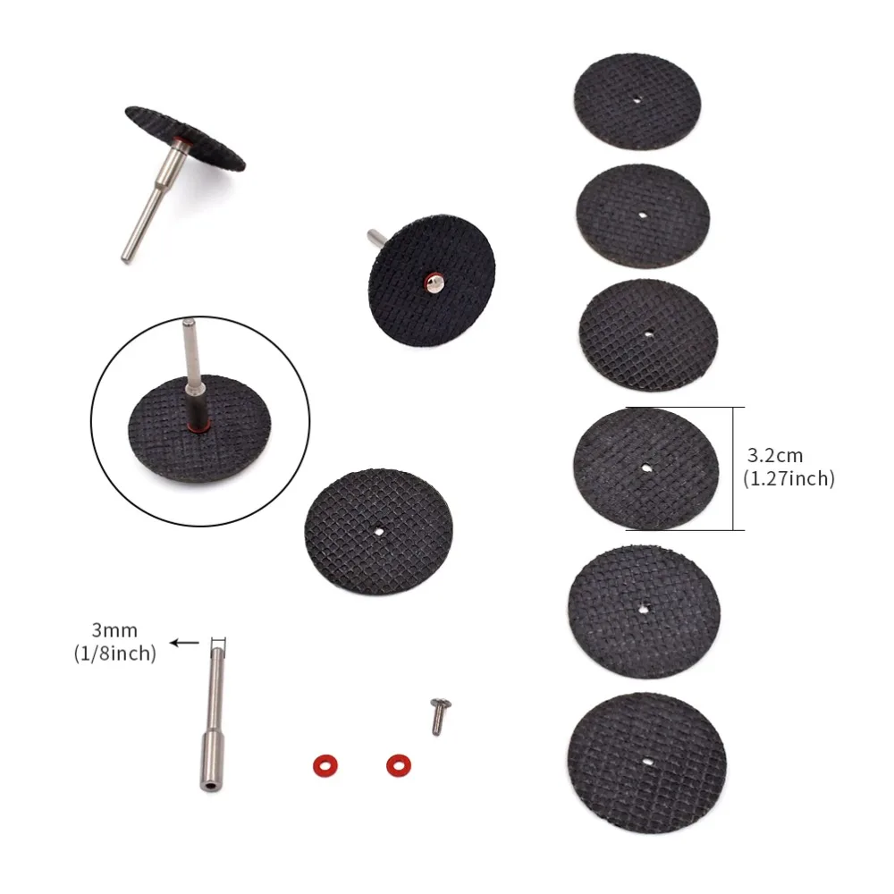36 шт. мини-режущий диск, дисковая пила для резки металла, камня, дерева, для дрели Dremel, роторный инструмент, аксессуары для электроинструментов